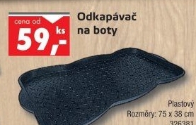 Plastový odkapávač na boty