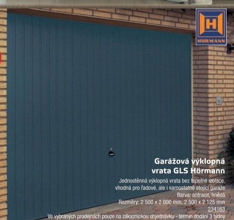 Garážová vrata GLS Hörmann