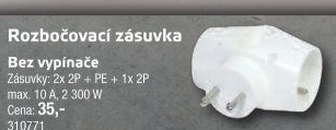 Rozbočovací zásuvka Emos