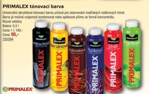 Tónovací barvy Primalex