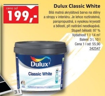Interiérová barva Dulux