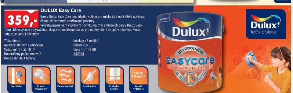 Interiérová barva Dulux