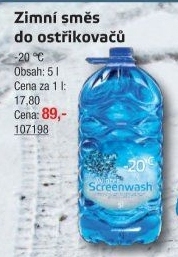 Zimní směs do ostřikovačů