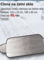Clona na přední sklo auta