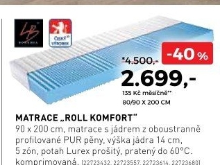 Matrace Roll Komfort