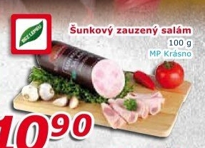 Salám šunkový zauzený Krásno