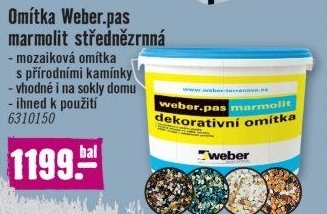Dekorativní omítka Weber.pas marmolit