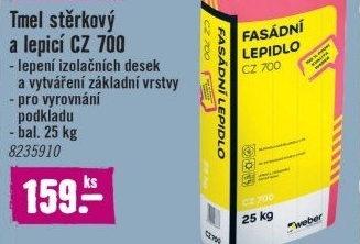 Lepící a stěrkovací tmel Weber