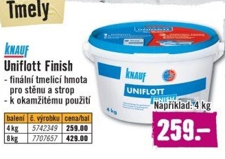 Výplňová hmota Knauf Uniflott Finish