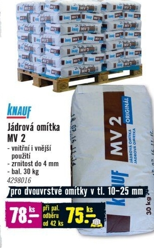 Jádrová omítka Knauf