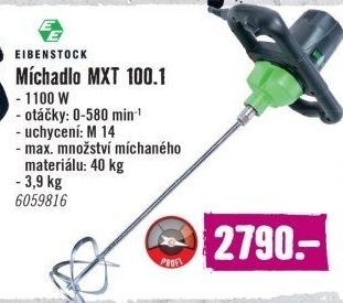 Míchadlo stavebních materiálů Eibenstock MXT 100.1