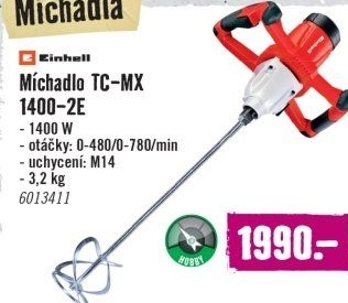 Míchadlo stavebních materiálů Einhell TC-MX 1400-2 E
