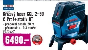 Křížový laser Bosch GCL 2-50 C