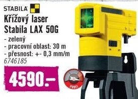 Křížový laser Stabila LAX 50G