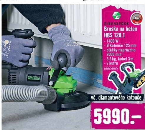Bruska na beton Eibenstock HBS 120.1