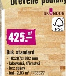 Dřevěná podlaha Skandor