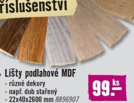 Lišta podlahová