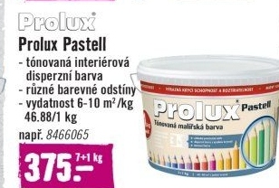 Interierová barva Pastell Prolux