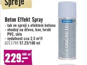 Lak ve spreji Beton Effekt Maston