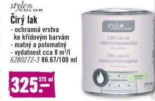 Lak bezbarvý Style Color