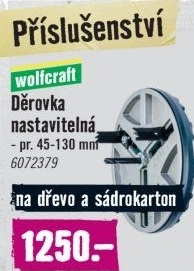 Nastavitelná děrovka Wolfcraft