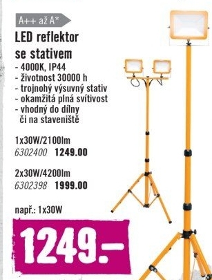 LED reflektor se stojanem