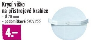 Víčko na instalační krabice