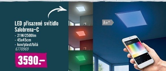 Stmívatelný LED panel Eglo Salobrena-C