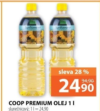 Slunečnicový olej Coop Premium