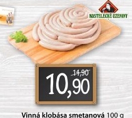 Vinná klobása smetanová Kostelecké uzeniny