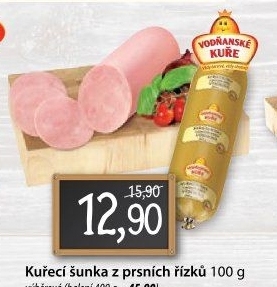 Šunka kuřecí prsní výběrová Vodňanské kuře