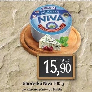 Sýr Niva Jihočeská 50% Madeta