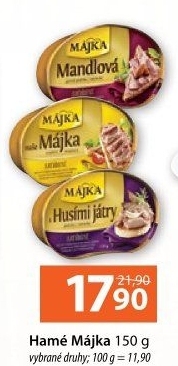 Paštiky Májka