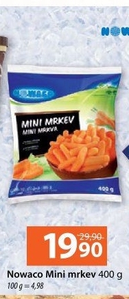 Mrkev mini mražená Nowaco