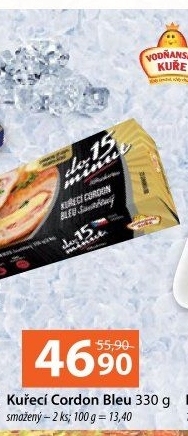 Kuřecí Cordon Bleu mražený Vodňanské kuře