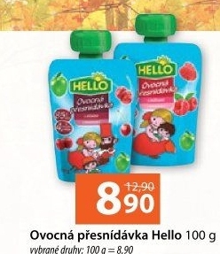 Ovocná kapsička Hello