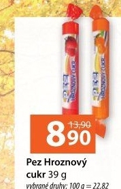 Bonbony z hroznového cukru PEZ