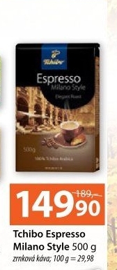 Zrnková káva Tchibo Espresso Milano style