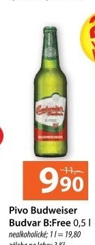 Nealkoholické pivo B:Free Budweiser Budvar