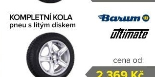 KOMPLETNÍ KOLA s litým diskem