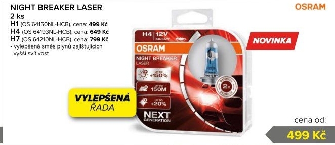 Autožárovky Night Breaker Laser Osram