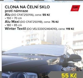 Clona na přední sklo auta CarFace