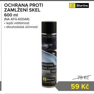 Přípravek proti zamlžení skel Starline