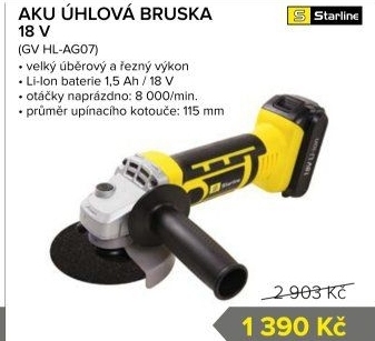 AKU úhlová bruska Starline