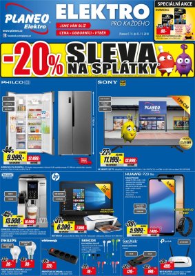akční leták Planeo Elektro 7.11.2018-13.11.2018