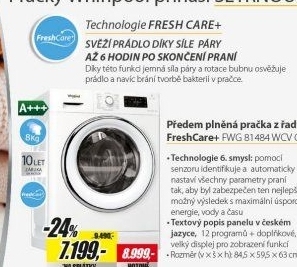 FWG 81484WCV CS PRAČKAWHIRLPOOL