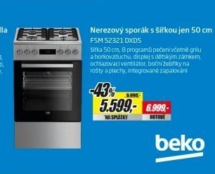 FSM 52321DXDS SPORÁK KOMBI.BEKO
