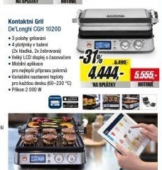 CGH 1020D GRIL KONTAKTNÍDELONGHI