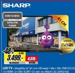 LC 32HG3142 100Hz, DVB-S2/T2 H265 SHARP