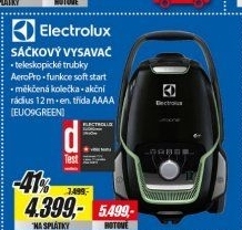EUO9GREEN SÁČKOVÝ VYSAVAČ ELECTROLUX